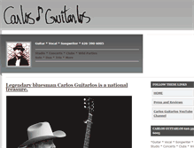 Tablet Screenshot of carlosguitarlosmusic.com